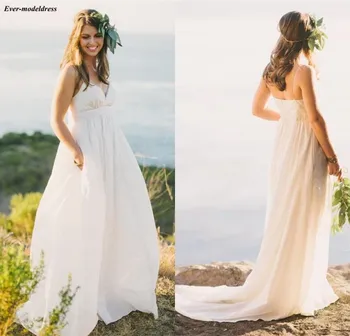 Simple Spaghetti Country Wedding Dresses 2020 Sleeveless Bohemian Cheap Bridal Gowns Zipper Back Plus Size Vestido De Noiva
Simple Spaghetti Country Wedding Dresses 2020 Sleeveless Bohemian Cheap Bridal Gowns Zipper Back Plus Size Vestido De Noiva