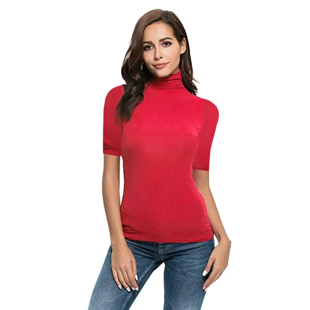 Womens Summer Shirt Short Sleeve Letter Turtleneck Tops Tee Shirt Top Shirts Women 2019
Womens Summer Shirt Short Sleeve Letter Turtleneck Tops Tee Shirt Top Shirts Women 2019