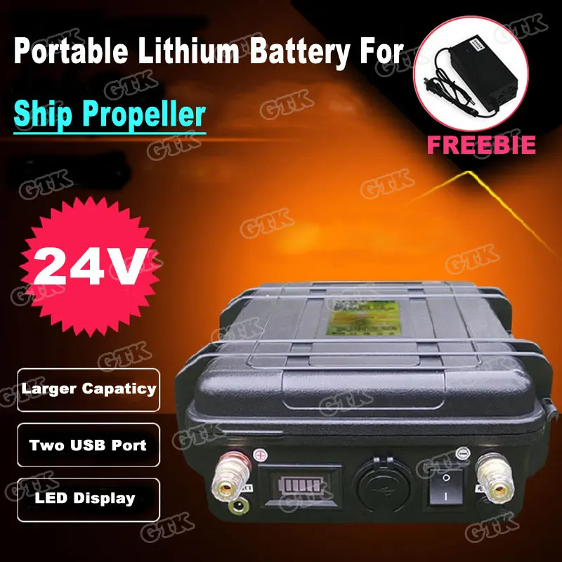 Lithium ion battery 24v 80ah 100ah 120ah with BMS for Ship Propeller/Car Refrigerator/Household Inverter/HID Lamp+10A Charger
Lithium ion battery 24v 80ah 100ah 120ah with BMS for Ship Propeller/Car Refrigerator/Household Inverter/HID Lamp+10A Charger