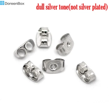 Doreen Box Lovely Silver Color Ear Nut Clutch Earring Post Backs 6x4mm(1/4"x1/8"), sold per packet of 500 (B16820)
Doreen Box Lovely Silver Color Ear Nut Clutch Earring Post Backs 6x4mm(1/4"x1/8"), sold per packet of 500 (B16820)