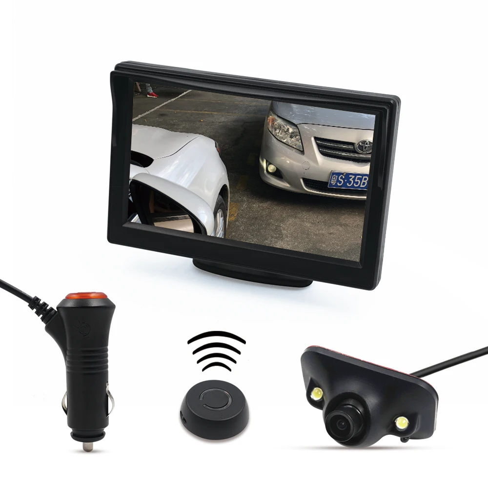5-дюймовый ЖК-монитор Mini CCD Coms + HD ночное видение, вид спереди, камера заднего вида
5-дюймовый ЖК-монитор Mini CCD Coms + HD ночное видение, вид спереди, камера заднего вида