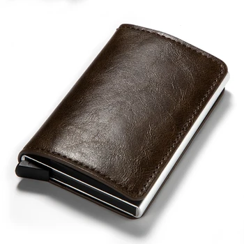 Wholesale 2019 Men And Women Card Holder RFID Aluminium Business Credit Card Holder Crazy Horse PU Leather Travel Card Wallet
Wholesale 2019 Men And Women Card Holder RFID Aluminium Business Credit Card Holder Crazy Horse PU Leather Travel Card Wallet