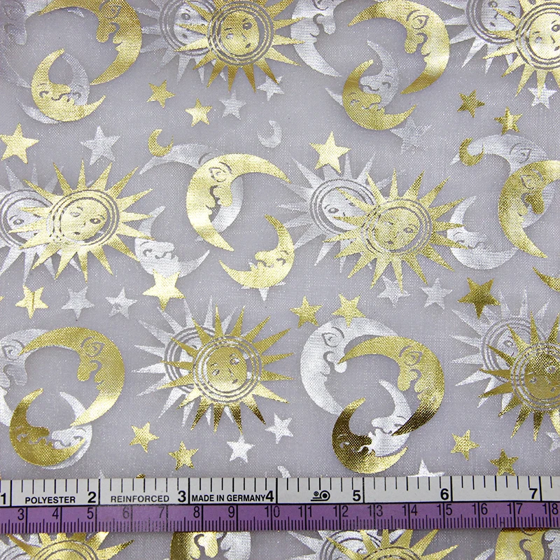 47051 50*145CM gold star moon sun expression purple gauze fabric for Tissue Kids Bedding textile for Sewing
47051 50*145CM gold star moon sun expression purple gauze fabric for Tissue Kids Bedding textile for Sewing