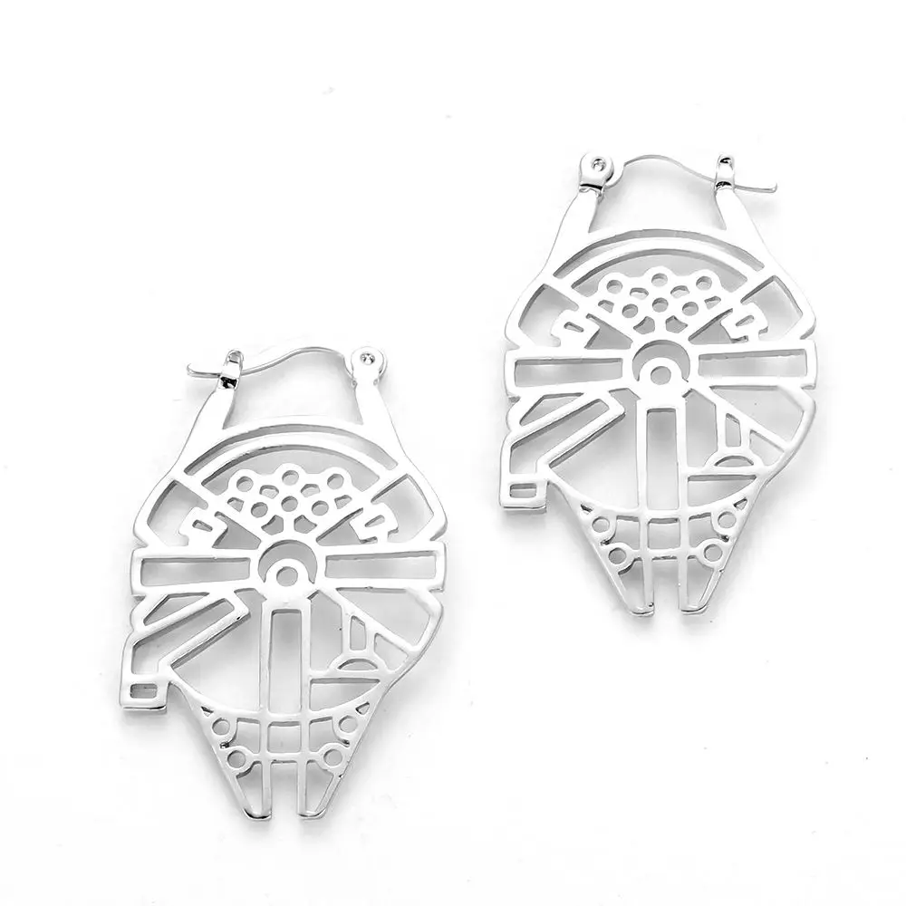 Hot Sale Star Wars Earrings Millennium Silver Plated Trendy Lovely Dangle Earrings For Women Gifts Party Earings Fashion Jewelry
Hot Sale Star Wars Earrings Millennium Silver Plated Trendy Lovely Dangle Earrings For Women Gifts Party Earings Fashion Jewelry