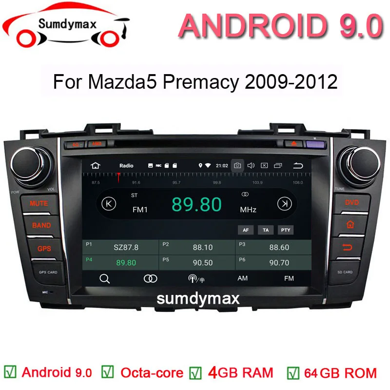 8" Android 9.0 Car Multimedia Player for Mazda5 Premacy 2009-2012 with gps navigation built in wifi support DVR OBD DAB
8" Android 9.0 Car Multimedia Player for Mazda5 Premacy 2009-2012 with gps navigation built in wifi support DVR OBD DAB