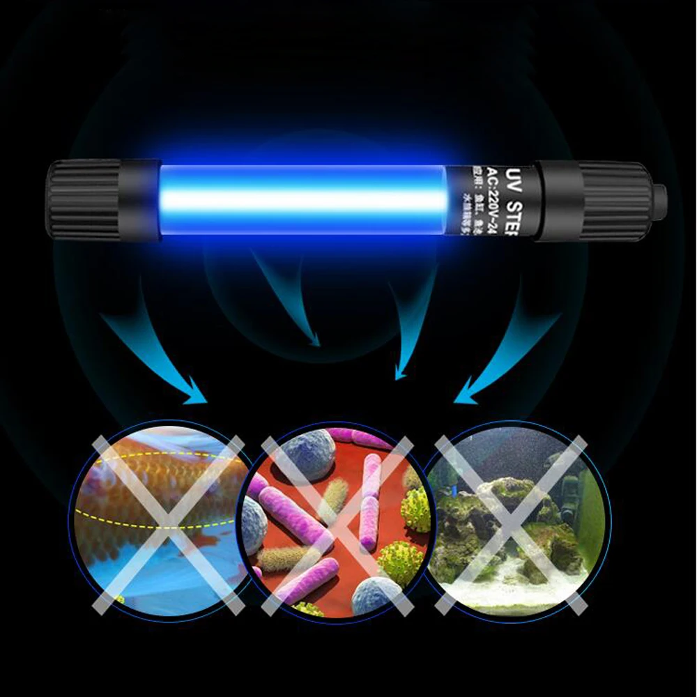 Aquarium UV Lights Sterilization / Clean Water / Algae Removal UV Lamp Aquarium Lighting Single Tube / Timer Fish Tank UV Lamp
Aquarium UV Lights Sterilization / Clean Water / Algae Removal UV Lamp Aquarium Lighting Single Tube / Timer Fish Tank UV Lamp