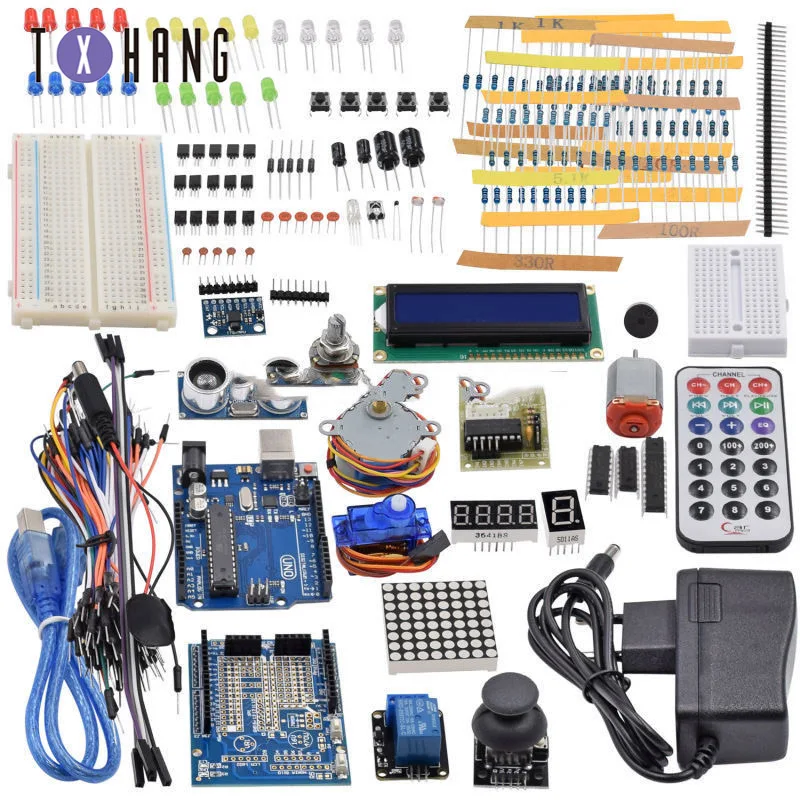 Project Complete Starter Kit including LCD1602 IIC,Ultrasonic Sensor for Arduino KIT
Project Complete Starter Kit including LCD1602 IIC,Ultrasonic Sensor for Arduino KIT
