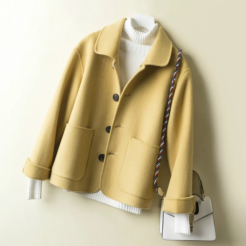 Korean Casual 100% Wool Coat Elegant Spring Autumn Women Clothes 2019 Female Woolen Coats Outerwear Abrigo Mujer 1840 ZT2473
Korean Casual 100% Wool Coat Elegant Spring Autumn Women Clothes 2019 Female Woolen Coats Outerwear Abrigo Mujer 1840 ZT2473