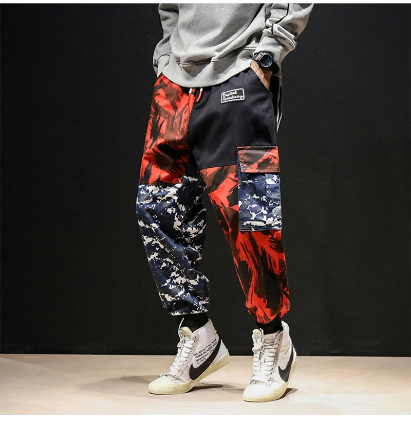 Camo Pants Man Hip Hop Ankle (15)