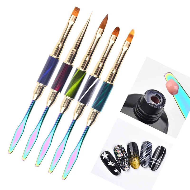1pc Cat Eye Nail Art Brushes For Acrylic Jelly Poly Gel Extension Carving Lines Gradient Drawing Painting Pen UV Manicure Tools
1pc Cat Eye Nail Art Brushes For Acrylic Jelly Poly Gel Extension Carving Lines Gradient Drawing Painting Pen UV Manicure Tools