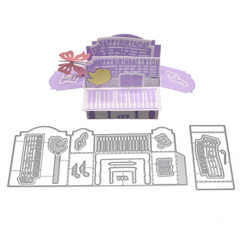 Happy birthday party piano Metal Cutting Dies Stencils For Scrapbooking Paper Cards Crafts DIY Decorative Template Combination
Happy birthday party piano Metal Cutting Dies Stencils For Scrapbooking Paper Cards Crafts DIY Decorative Template Combination
