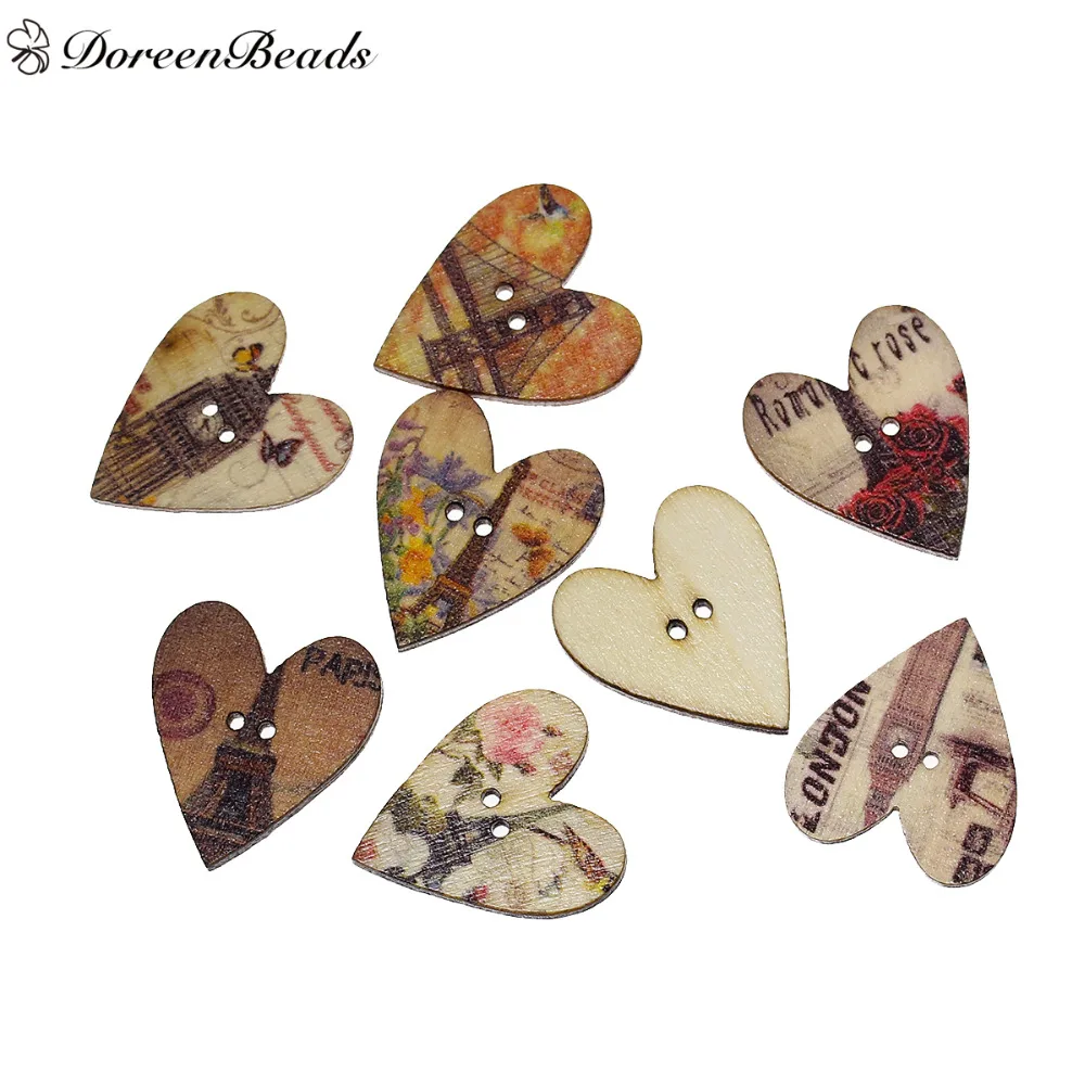 DoreenBeads Wood Sewing Buttons Scrapbooking Heart At Random 2 Holes Tower Building Pattern 28mm(1 1/8") x 25mm(1"), 10 PCs
DoreenBeads Wood Sewing Buttons Scrapbooking Heart At Random 2 Holes Tower Building Pattern 28mm(1 1/8") x 25mm(1"), 10 PCs
