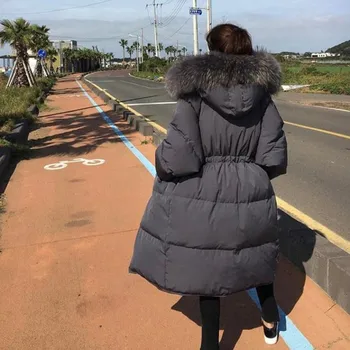2019 winter new knee long section fashion ladies down jacket loose large size thick super large fur collar
2019 winter new knee long section fashion ladies down jacket loose large size thick super large fur collar