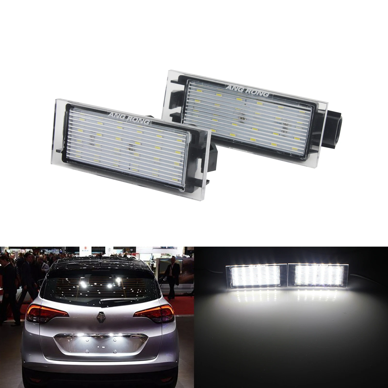 Renault Megane MK2 501 W5W White Interior Door Bulb LED High Power Light Upgrade