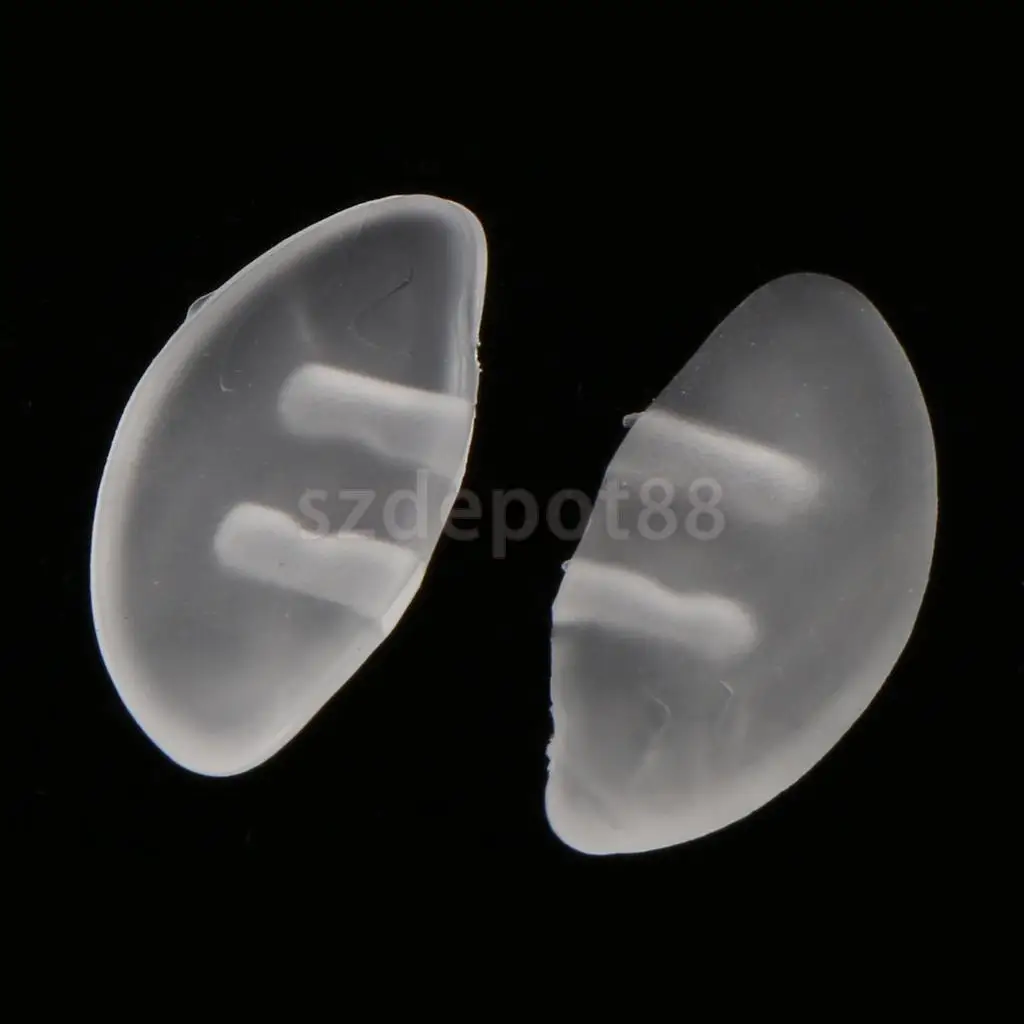 25 Pairs Push In 100% Silicon Nose Pads Eye Glasses Sunglasses Spectacles Eyeglass Plastic Frames Nosepads Repair Replacement