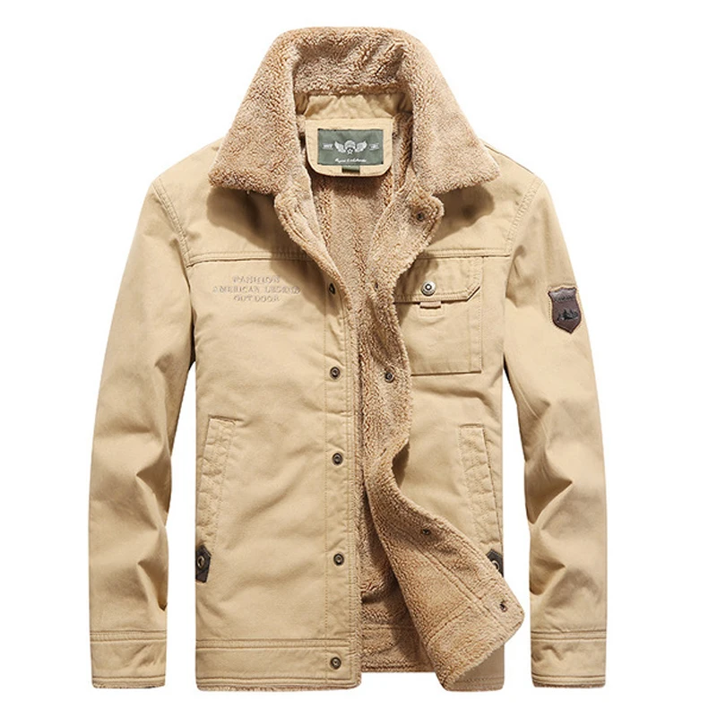 Parkas Men Winter Bomber Jackets Military Casual Mens Coat Solid Color Vintage Winter Thick Jacket for Men Khaki Green S112
Parkas Men Winter Bomber Jackets Military Casual Mens Coat Solid Color Vintage Winter Thick Jacket for Men Khaki Green S112