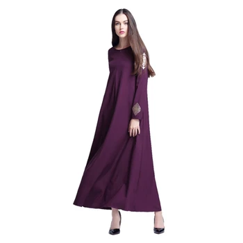 Abaya Muslim Dress Women Modest Clothes Invisible Zipper Islamic Dress Loose Waist Long Sleeve Round Neck Arabic Dresses
Abaya Muslim Dress Women Modest Clothes Invisible Zipper Islamic Dress Loose Waist Long Sleeve Round Neck Arabic Dresses