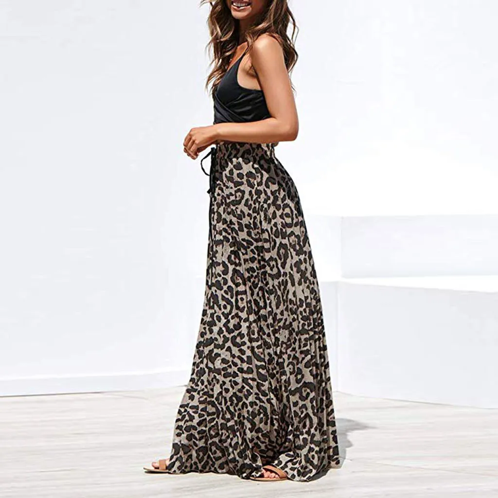 2019 Womens vestido summer Leopard Print Long Drawstring High Waisted Bohemian Midi Maxi Irregular Dress
2019 Womens vestido summer Leopard Print Long Drawstring High Waisted Bohemian Midi Maxi Irregular Dress