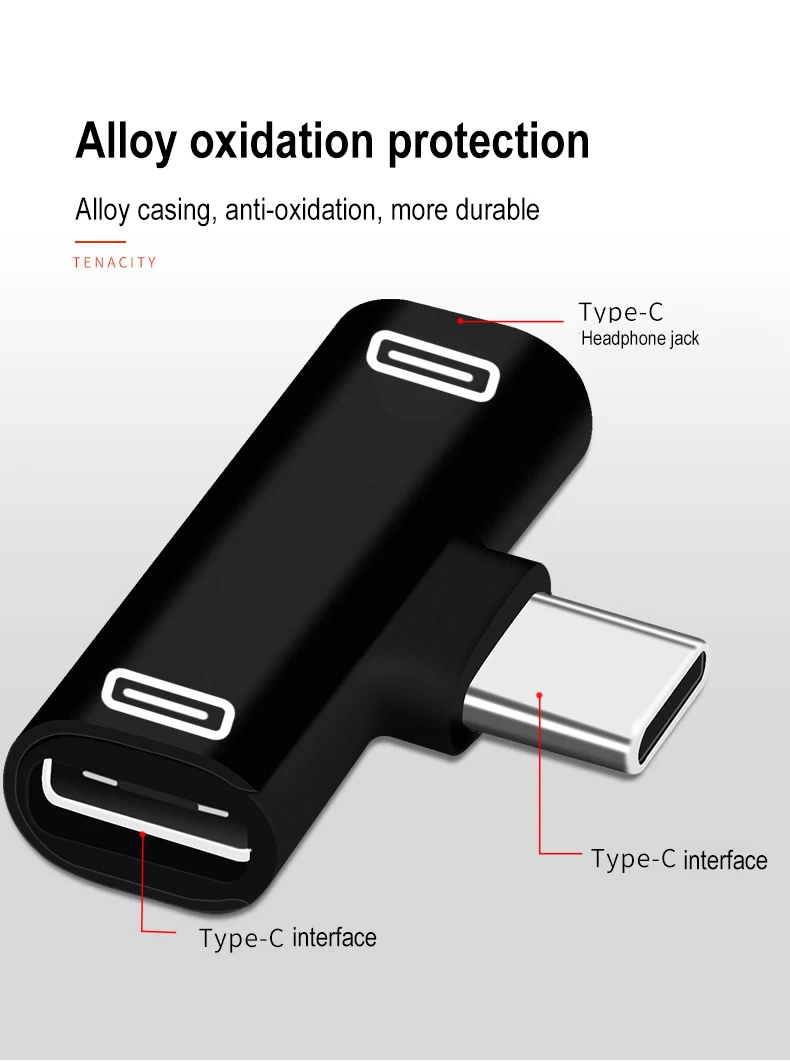 Переходник для наушников 2 в 1 с разъемом USB Type C на 3 5 мм зарядный преобразователь