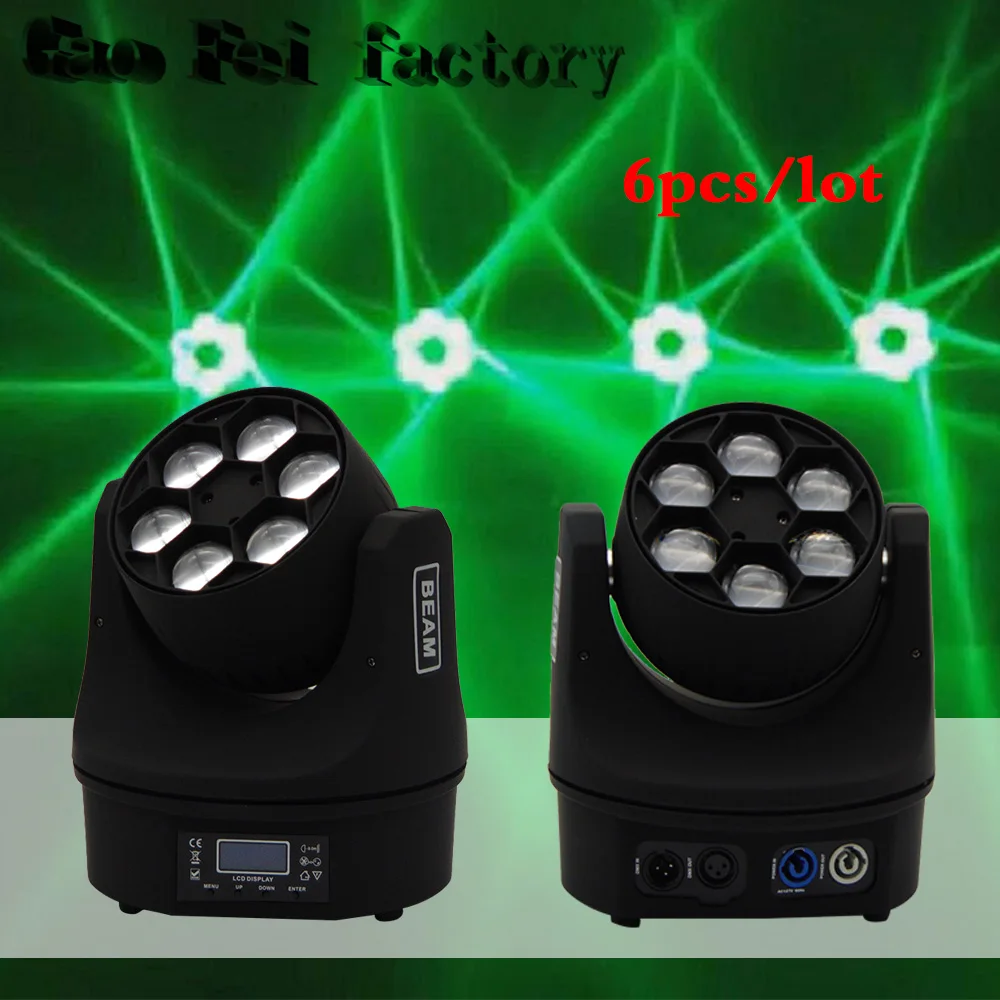 6 Pcs 6x15W 4in1 Beam Light Mini Bee Eye LED Moving Head RGBW DMX Endless
6 Pcs 6x15W 4in1 Beam Light Mini Bee Eye LED Moving Head RGBW DMX Endless