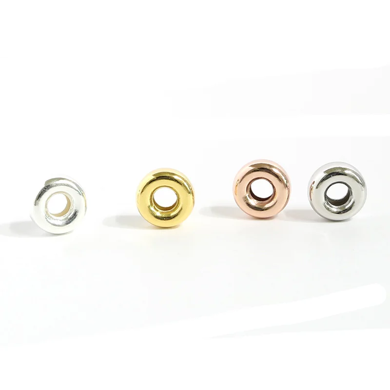 5pcs 925 Sterling Silver Flat Round Wheel Spacer Beads 3mm 4mm 5mm 6mm Handmade Prayer Silver Charm Beads DIY Jewelry Findings
5pcs 925 Sterling Silver Flat Round Wheel Spacer Beads 3mm 4mm 5mm 6mm Handmade Prayer Silver Charm Beads DIY Jewelry Findings