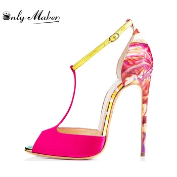 Onlymaker sexy lady T-strap Sandals stiletto peep toe 12cm thin high heels sandals Tropical beach style prom dress Shoes
Onlymaker sexy lady T-strap Sandals stiletto peep toe 12cm thin high heels sandals Tropical beach style prom dress Shoes