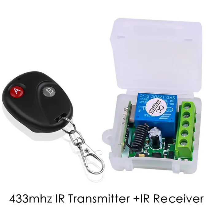 433.92mhz copy Wireless Remote Controller AC 220V 10A 1CH RF 433MHz Wireless Remote Control Switch Receiver + Transmitter Kit
433.92mhz copy Wireless Remote Controller AC 220V 10A 1CH RF 433MHz Wireless Remote Control Switch Receiver + Transmitter Kit