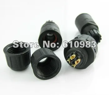 (10 sets\lot) Wholesale led light accessories 4 pin black Waterproof Connector Waterproof rating IP68
(10 sets\lot) Wholesale led light accessories 4 pin black Waterproof Connector Waterproof rating IP68