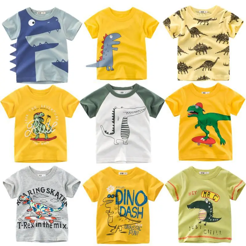 CALOFE Summer Children Clothing Boys T Shirt Cotton Dinosaur Short Sleeve T-shirt Kid Boy Casual Cute T-shirt 2-10Y Shirt
CALOFE Summer Children Clothing Boys T Shirt Cotton Dinosaur Short Sleeve T-shirt Kid Boy Casual Cute T-shirt 2-10Y Shirt