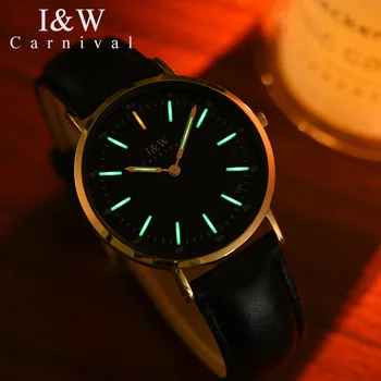 High end Tritium luminous Women Watches CARNIVAL fashion ultrathin Quartz watch Women Original Import Swiss movement Reloj mujer
High end Tritium luminous Women Watches CARNIVAL fashion ultrathin Quartz watch Women Original Import Swiss movement Reloj mujer