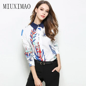 2018 Latest Spring New Arrival Fashion Turn-down Collar Full Sleeve Pattern Printed Casual Blouse Shirt Elegant Fashion Tops
2018 Latest Spring New Arrival Fashion Turn-down Collar Full Sleeve Pattern Printed Casual Blouse Shirt Elegant Fashion Tops