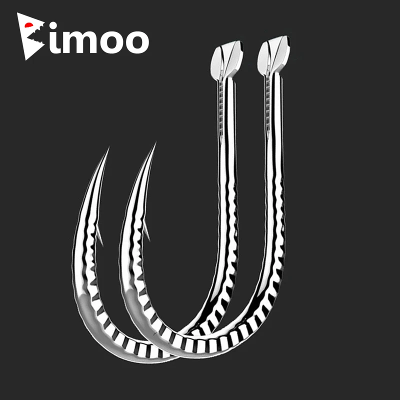 Bimoo 20PCS Silver Color Strong Dragonscale Carp Herring Bighead Hook Fishing Hook Barbed Freshwater Fish Hooks Size #1~#13
Bimoo 20PCS Silver Color Strong Dragonscale Carp Herring Bighead Hook Fishing Hook Barbed Freshwater Fish Hooks Size #1~#13