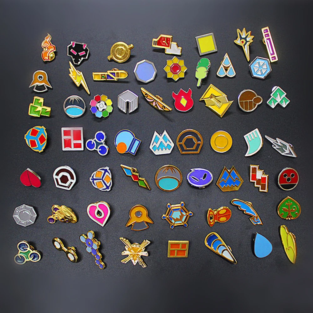 Cosplay Pokemon XY Kanto Hoenn Kalos Gym Badges Pins Cosplay Set of 58 Gift Collection
Cosplay Pokemon XY Kanto Hoenn Kalos Gym Badges Pins Cosplay Set of 58 Gift Collection