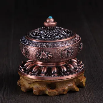 Chinese Classic Gorgeous Printing Nepal Copper Alloy Fancy Buddhiat Auspicious Pattern Sandalwood Incense Burners Tea Decoration
Chinese Classic Gorgeous Printing Nepal Copper Alloy Fancy Buddhiat Auspicious Pattern Sandalwood Incense Burners Tea Decoration