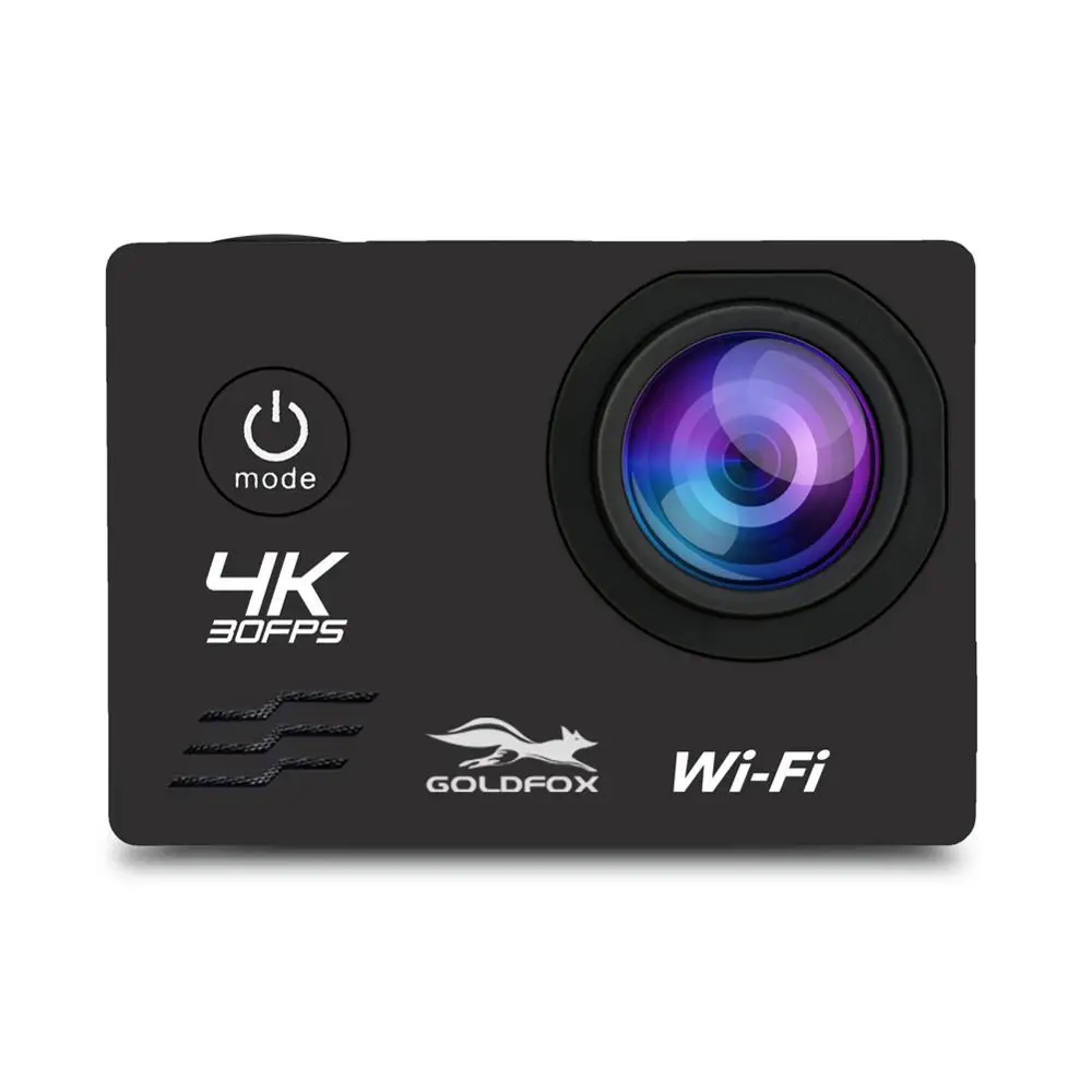 Фото Goldfox 4K Wifi Экшн камера 2 дюймовый ЖК экран 1080P открытая - купить