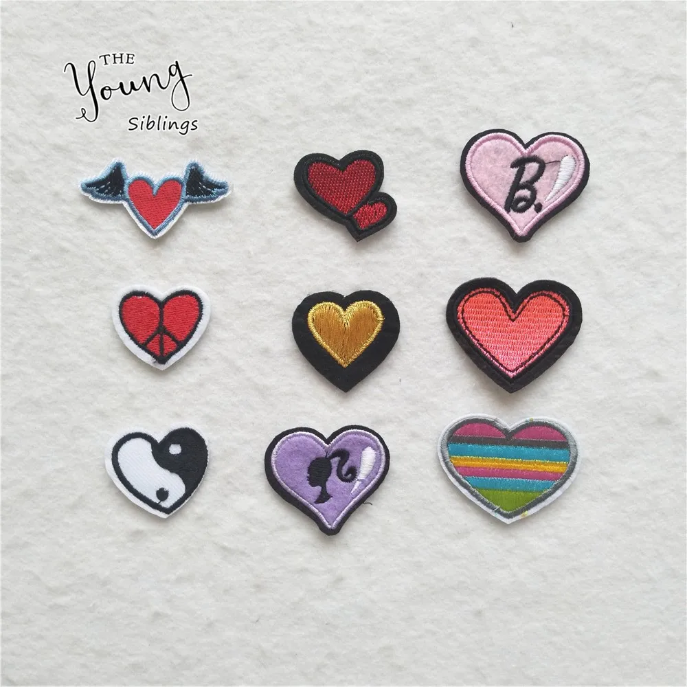 High quality Cute Love heart Stickers Garment Apparel Accessories Embroidered Applique Iron On Patches Sewing Clothes Badges
High quality Cute Love heart Stickers Garment Apparel Accessories Embroidered Applique Iron On Patches Sewing Clothes Badges