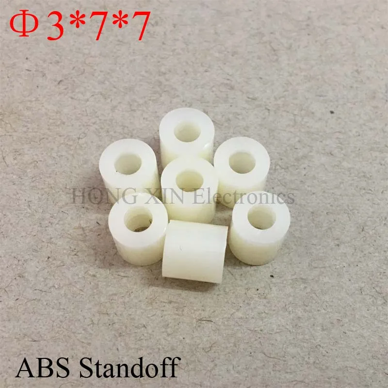 M3x7x7 ABS Round spacer standoff White Non-Threaded Plastic Spacer Circle Hollow Standoff 100pcs
M3x7x7 ABS Round spacer standoff White Non-Threaded Plastic Spacer Circle Hollow Standoff 100pcs
