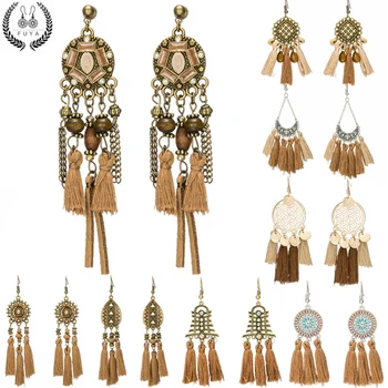 Long tassel earrings Bohemian bead rhinestone shell flower sequins dream catcher earring Ethnic boho dangle drop earings jewelry
Long tassel earrings Bohemian bead rhinestone shell flower sequins dream catcher earring Ethnic boho dangle drop earings jewelry