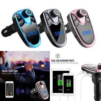 

Bluetooth FM Transmitter FM MP3 Players Modulator Handsfree Dual USB Charger Support TF Card U Disk Car Music Audio Receiver