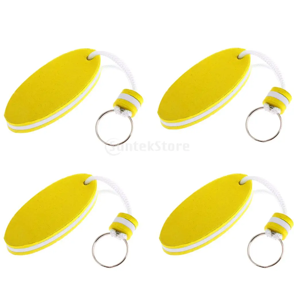 4Pcs Lightweight Yellow Oval Shaped Scuba Diving Floating Keychain Fishing Boat Buoy Key Float for Water Sports Sailing
4Pcs Lightweight Yellow Oval Shaped Scuba Diving Floating Keychain Fishing Boat Buoy Key Float for Water Sports Sailing