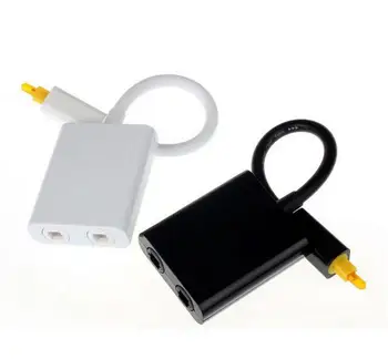 200pcs Digital Toslink Optical Fiber Audio Cable 1 Male to 2 Female Toslink Splitter Adapter 18cm black white for CD DVD Player
200pcs Digital Toslink Optical Fiber Audio Cable 1 Male to 2 Female Toslink Splitter Adapter 18cm black white for CD DVD Player