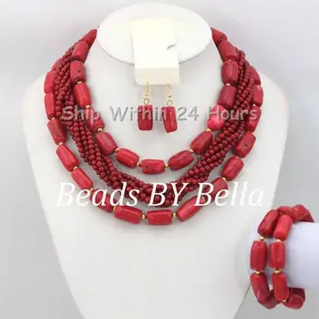 Classical African Wedding Beads Jewelry Bridal Set Fashion Sets Red Coral Beads Set Necklace Set Free Shipping ABC709
Classical African Wedding Beads Jewelry Bridal Set Fashion Sets Red Coral Beads Set Necklace Set Free Shipping ABC709