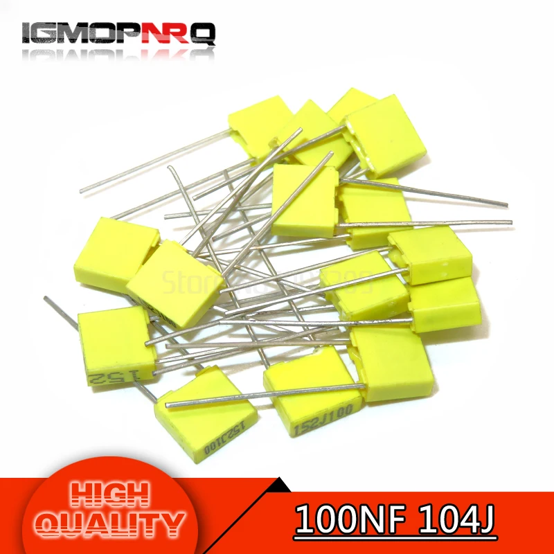 40PCS Correction capacitor 100NF 104J 100V 5mm Polypropylene Safety Plastic Film Capacitor New original
40PCS Correction capacitor 100NF 104J 100V 5mm Polypropylene Safety Plastic Film Capacitor New original