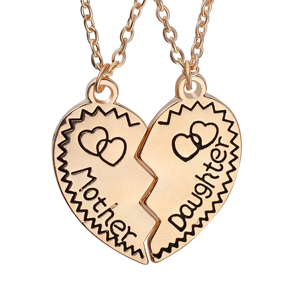 Mother Daughter Matching Puzzle Broken Heart Pendants Necklaces Set Mom Jewelry Gift from Daughter
Mother Daughter Matching Puzzle Broken Heart Pendants Necklaces Set Mom Jewelry Gift from Daughter