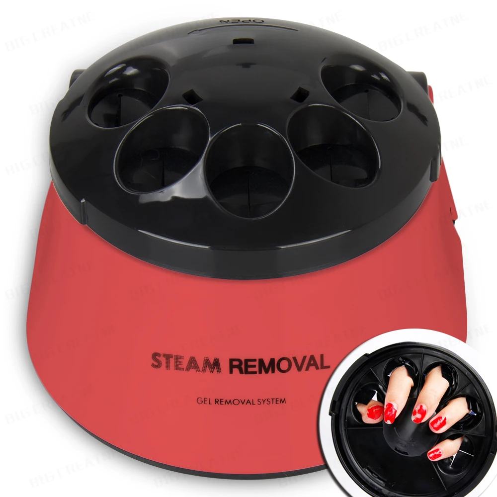 Red color Nail Polish Remover Equipment Nail Art Tools UV Gel Polish Soak-off Remover Nail Steamer Removal for Healthy Nails
Red color Nail Polish Remover Equipment Nail Art Tools UV Gel Polish Soak-off Remover Nail Steamer Removal for Healthy Nails
