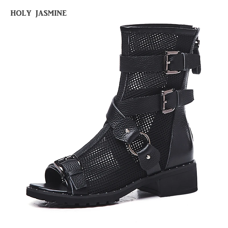 2019 Spring New Fashion Black Gray Girls Party Shoes Breathable Net Cloth Suede Fashion Summer Martin Boots Peep Toe Square Heel
2019 Spring New Fashion Black Gray Girls Party Shoes Breathable Net Cloth Suede Fashion Summer Martin Boots Peep Toe Square Heel