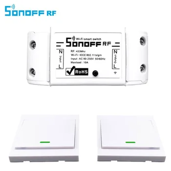 Sonoff rf Remote Control Switch 1 Gang 2 Way ,RF433 Smart Wall Switch, Wireless remote control touch light switch
Sonoff rf Remote Control Switch 1 Gang 2 Way ,RF433 Smart Wall Switch, Wireless remote control touch light switch
