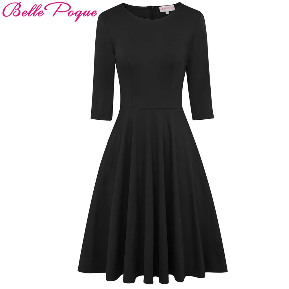 Belle Poque New Fashion Autumn Winter Womens Elegant Casual Dress Slim O-Neck High Waist 3/4 Sleeve Black Dresses for Women 408
Belle Poque New Fashion Autumn Winter Womens Elegant Casual Dress Slim O-Neck High Waist 3/4 Sleeve Black Dresses for Women 408