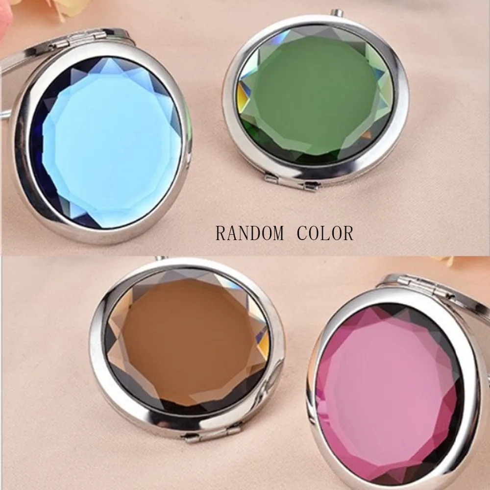 Creative Metal Crystal Makeup Mirror Metal Double Sided folding Round Crystal Compact Portable Mirror
Creative Metal Crystal Makeup Mirror Metal Double Sided folding Round Crystal Compact Portable Mirror