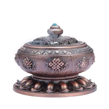 ERMAKOVA Metal Exquisite Tibet Buddha Incense Burner Holder Incense Cone Stick Coil Incense Holders Home Office Decoration
ERMAKOVA Metal Exquisite Tibet Buddha Incense Burner Holder Incense Cone Stick Coil Incense Holders Home Office Decoration